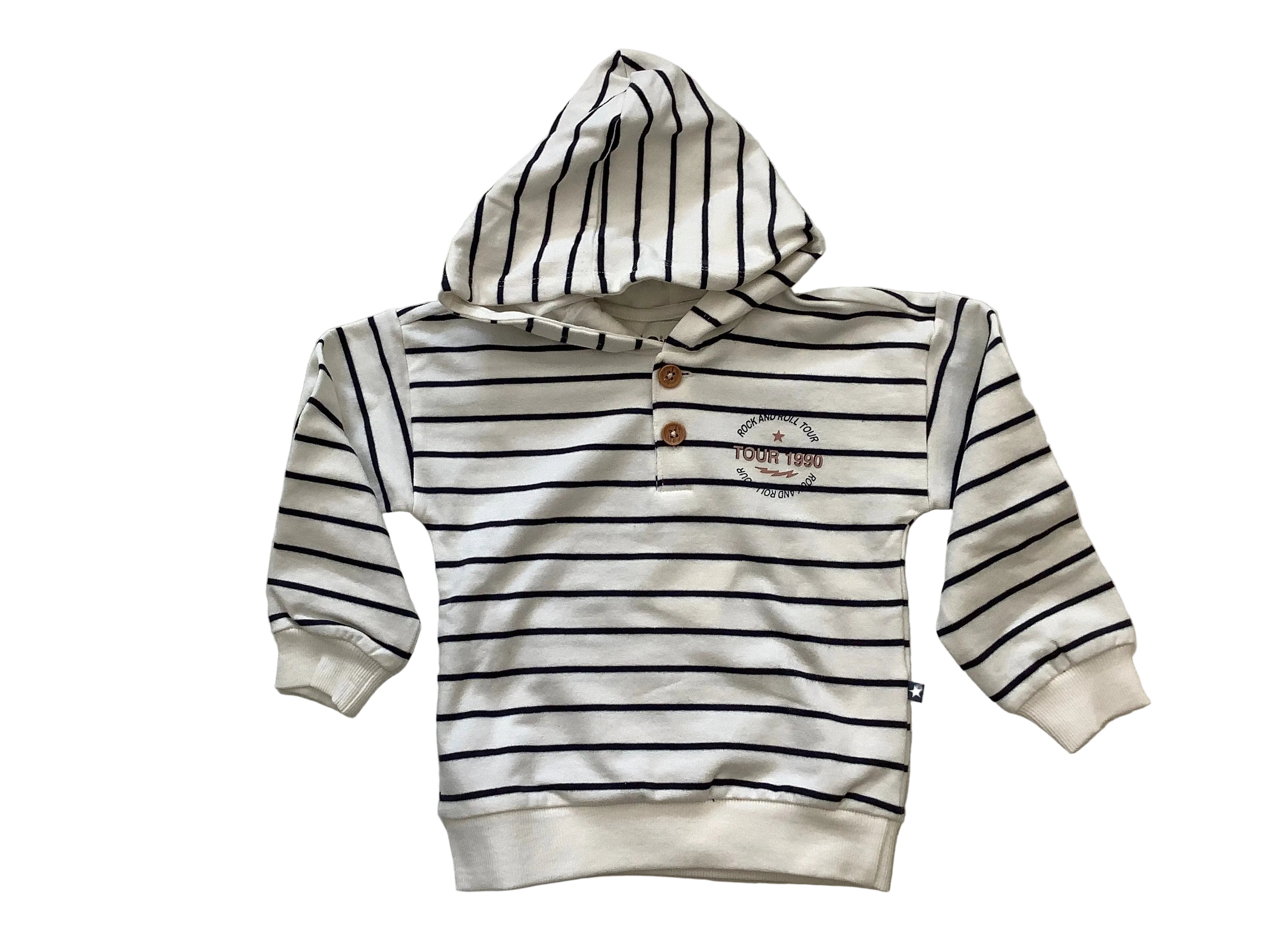 Felpa  bambino con Cappuccio Rock & Roll | Dirkje