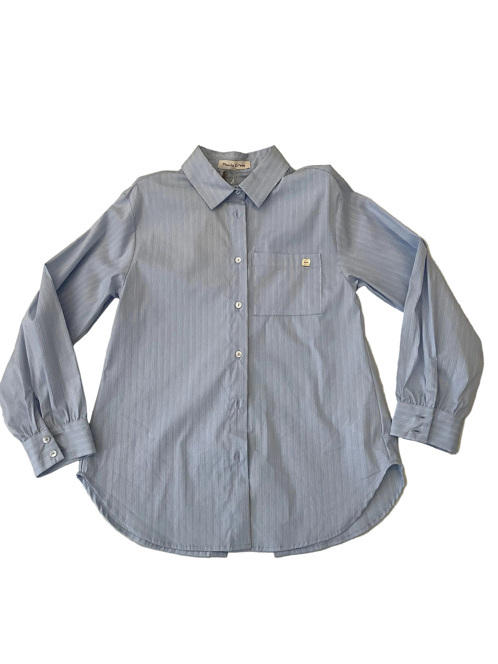 Camicia manica lunga con apertura sul retro