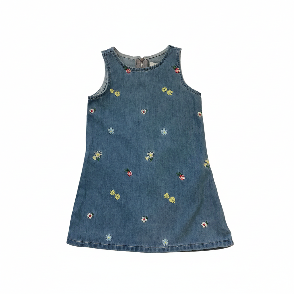 Vestito denim con crop ottimizzato